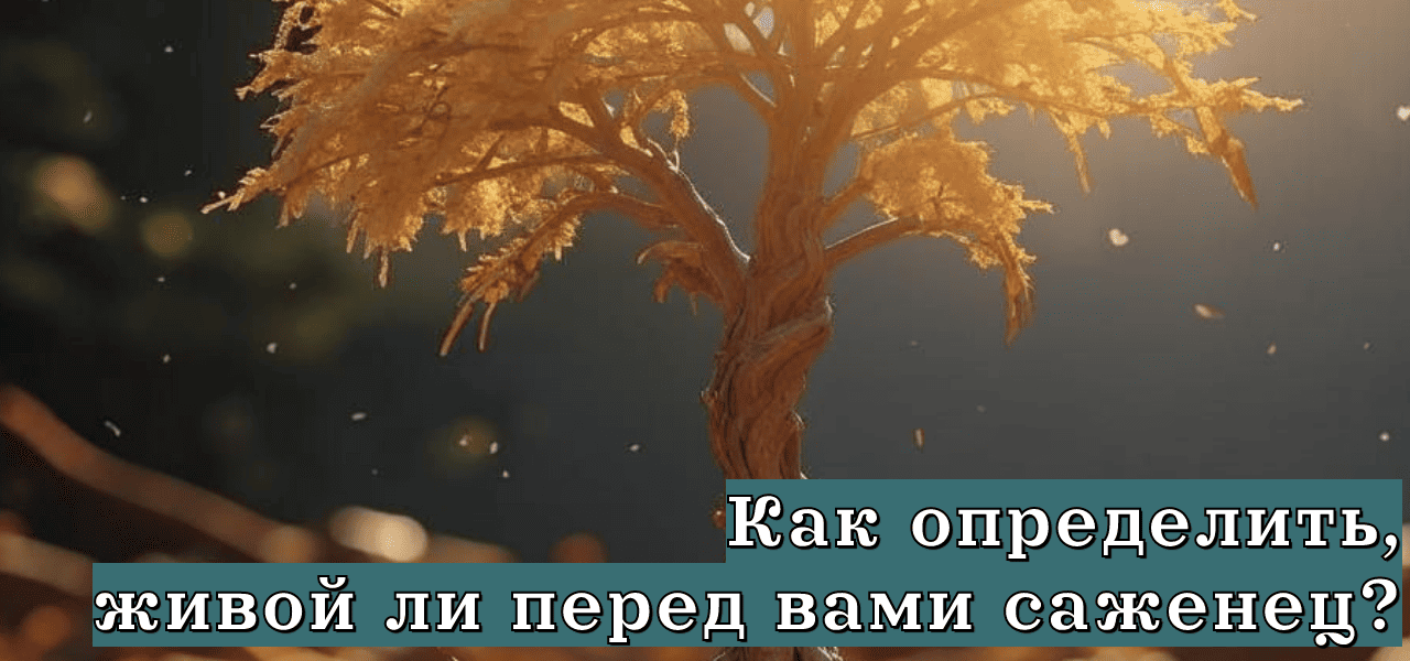 Подробнее о статье Как определить, живой ли перед вами саженец?