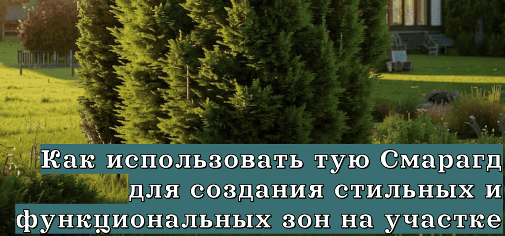 Подробнее о статье Как использовать тую Смарагд для создания стильных и функциональных зон на участке
