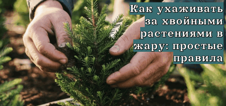Подробнее о статье Как ухаживать за хвойными растениями в жару: простые правила